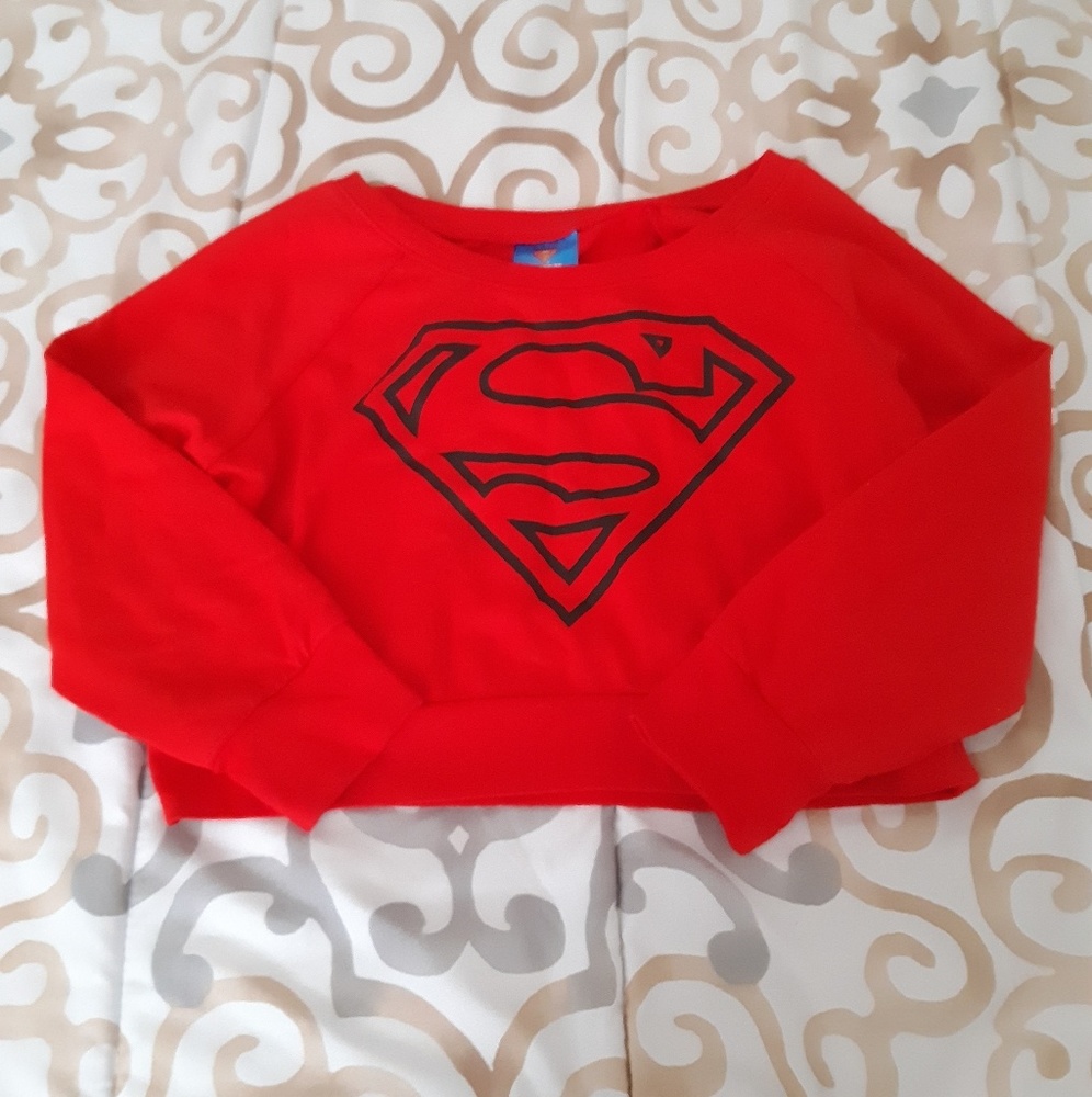 Superman crop top sweater